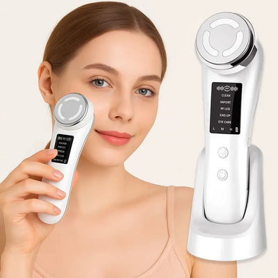 RestoraTouch™ 5-in-1 Facial Cleansing & Firming Skincare Device with LED Light Therapy