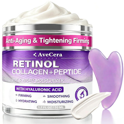 RestoraTouch™ Retinol Peptide Neck Firming Cream + Gua Sha Set