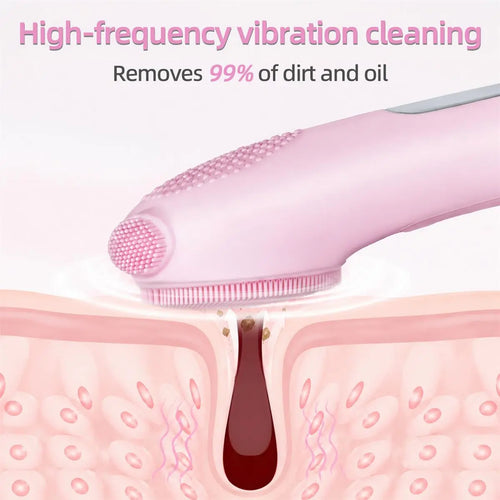 RestoraTouch™ Sonic Facial Cleansing Brush — Heat + Vibration Massage