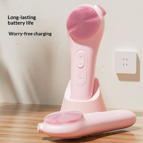 RestoraTouch™ Sonic Facial Cleansing Brush — Heat + Vibration Massage