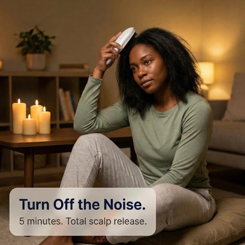 RestoraTouch™ Vibrating Scalp Massager Brush — Dual Light Modes