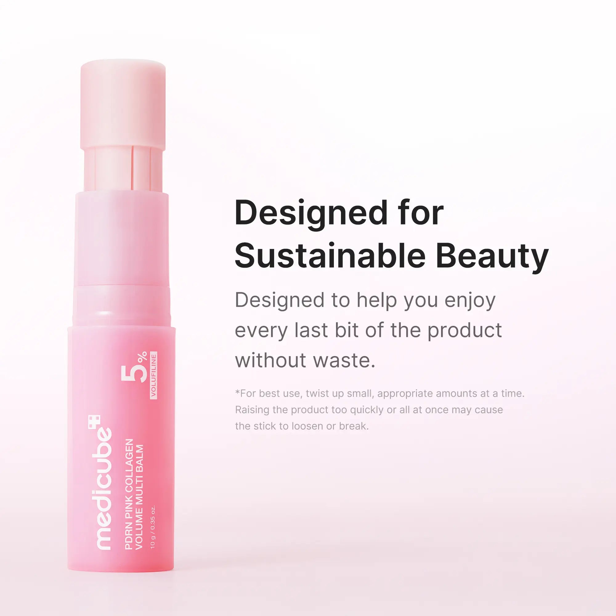 [Medicube] PDRN Pink Collagen Volume Multi Balm | All in One Volufiline, PDRN, NAD Stick for Youthful-Looking, Helping Look of Fine Lines, Firming Care, Anti-Aging Care | for Under-Eyes, Neck, Forehead, Smile Lines, Lip Care | Korean Skincare