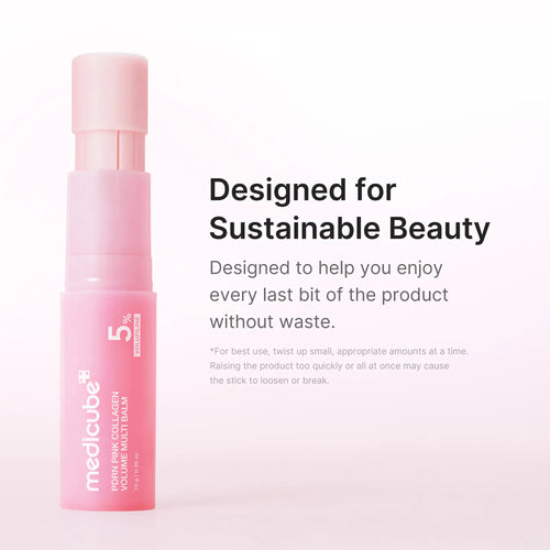 Medicube PDRN Pink Collagen Multi Balm – Firming & Smoothing Stick for Under-Eyes, Forehead, Smile Lines & Neck