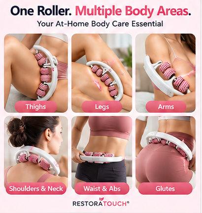 RestoraTouch CurveRoll™ — Adjustable Full-Body Massage Roller