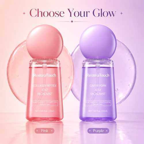 RestoraTouch™ Collagen Peptide Jelly Serum Mist – Hydrating & Plumping Face Spray for Dewy Glow, Fine Lines & Dry Skin, 1.69 Fl Oz