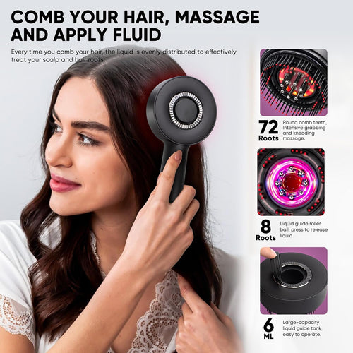 RestoraTouch™ 3-in-1 Scalp Massager & Hair Oil Applicator — Waterproof, Fast-Charging