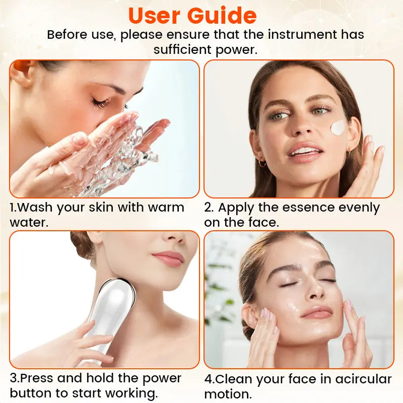 RestoraTouch™ 5-in-1 Facial Cleansing & Firming Skincare Device with LED Light Therapy