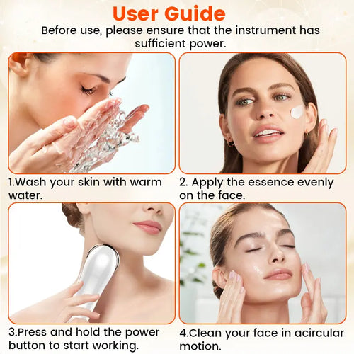 RestoraTouch™ 5-in-1 Facial Cleansing & Firming Skincare Device with LED Light Therapy