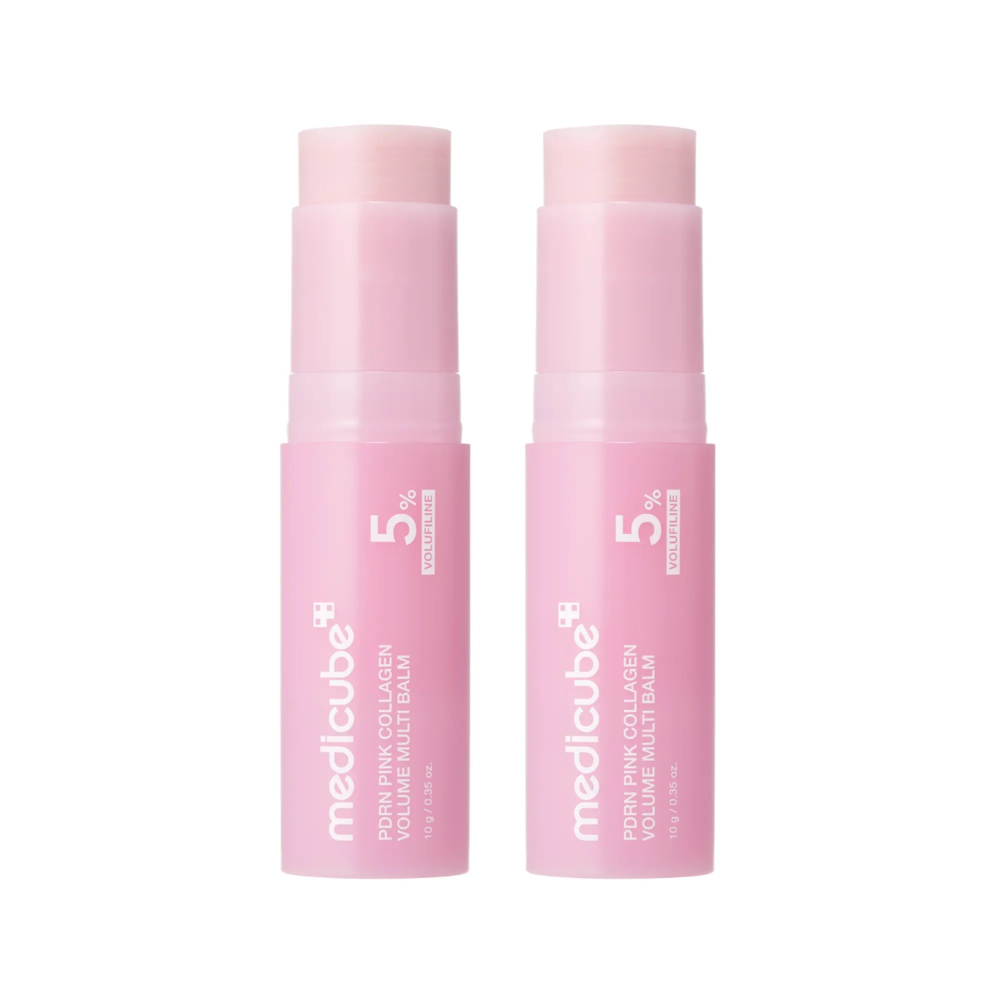 [Medicube] PDRN Pink Collagen Volume Multi Balm | All in One Volufiline, PDRN, NAD Stick for Youthful-Looking, Helping Look of Fine Lines, Firming Care, Anti-Aging Care | for Under-Eyes, Neck, Forehead, Smile Lines, Lip Care | Korean Skincare