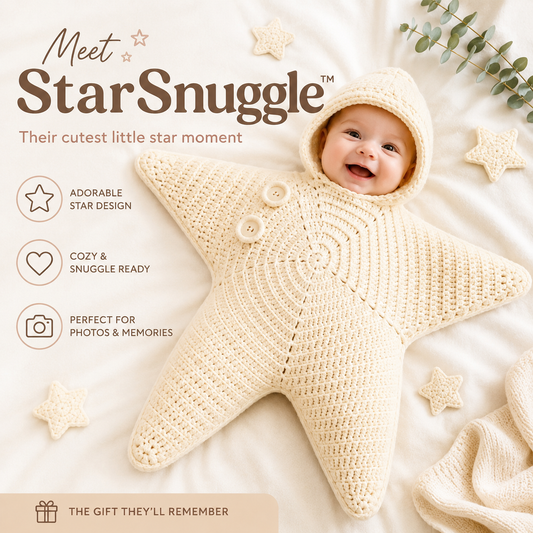 RestoraTouch StarSnuggle™ — Cozy Star-Shaped Baby Romper
